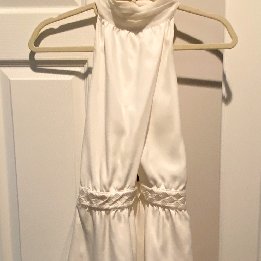 Arden B white halter top